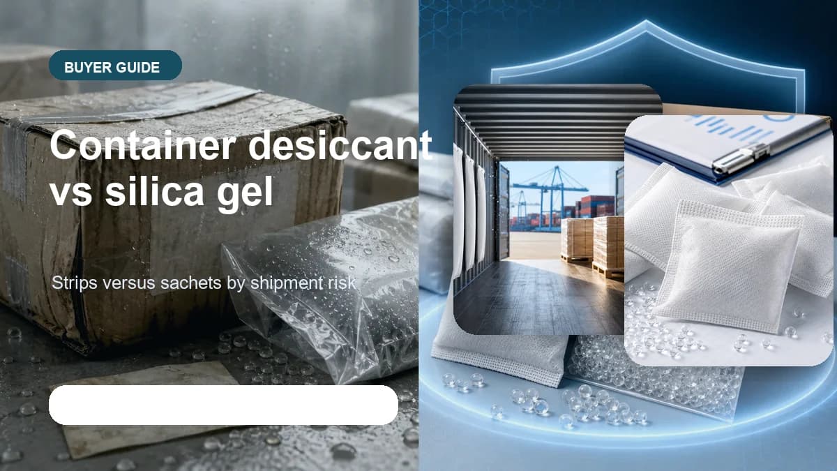 Container desiccant versus silica gel visual visual for DryGelWorld industrial desiccant buyers