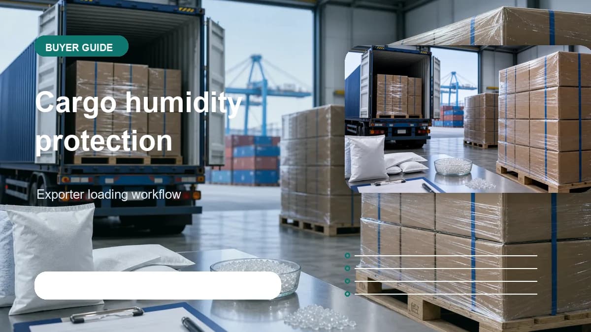 Cargo humidity protection for exporters visual visual for DryGelWorld industrial desiccant buyers