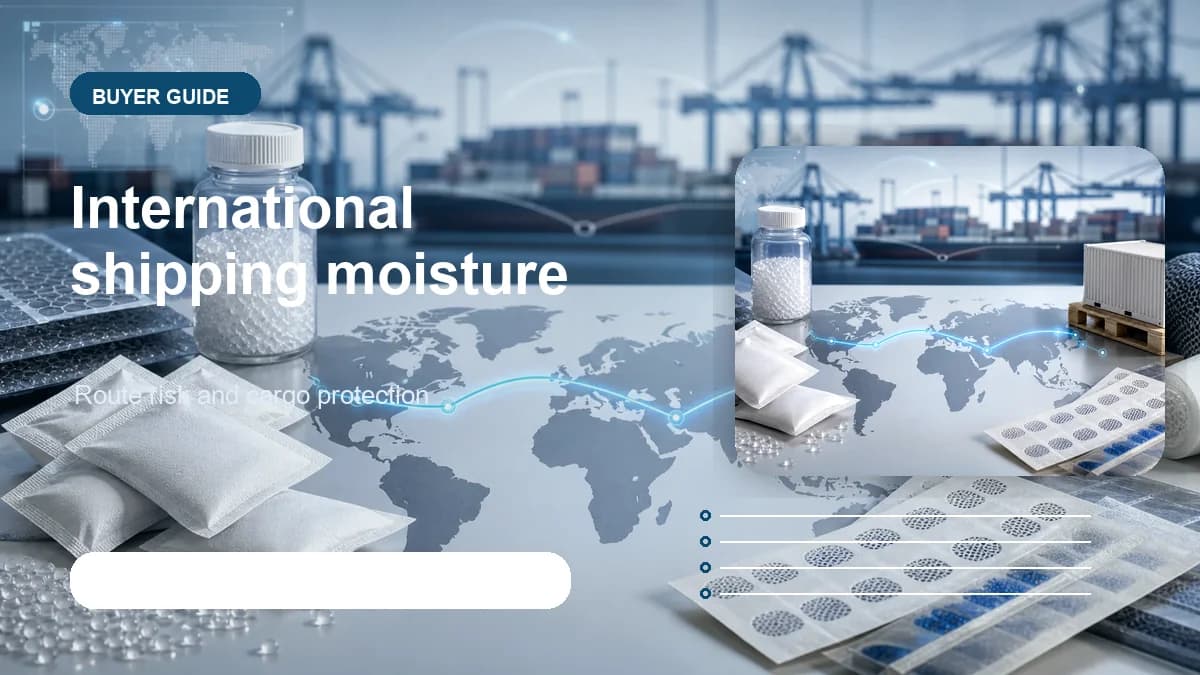 International shipping moisture protection visual visual for DryGelWorld industrial desiccant buyers