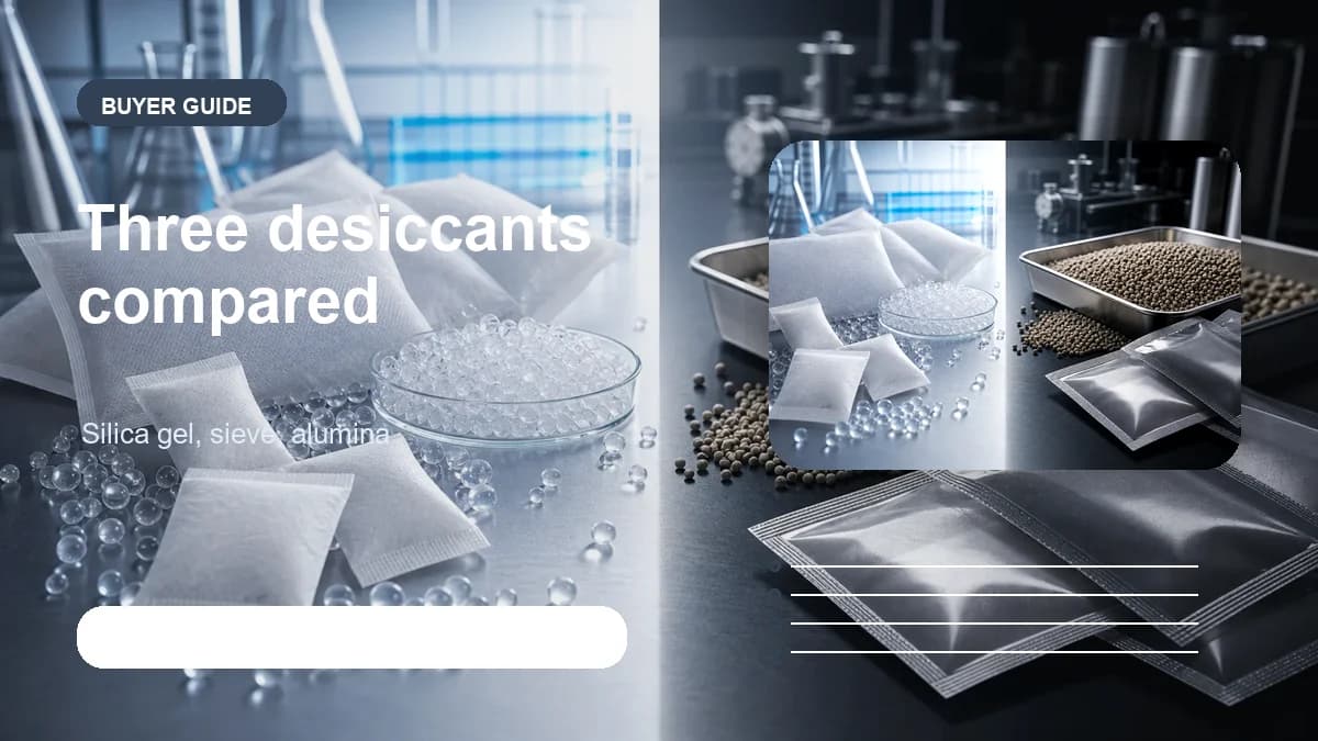 Silica gel molecular sieve activated alumina comparison visual visual for DryGelWorld industrial desiccant buyers