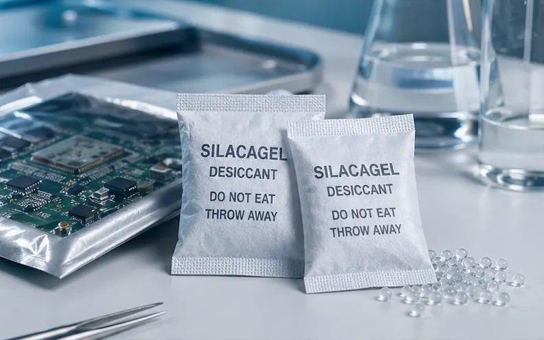Precision Grade Silica Gel: Engineered for sub-package moisture control in electronics, precision engineering, and elite consumer goods.