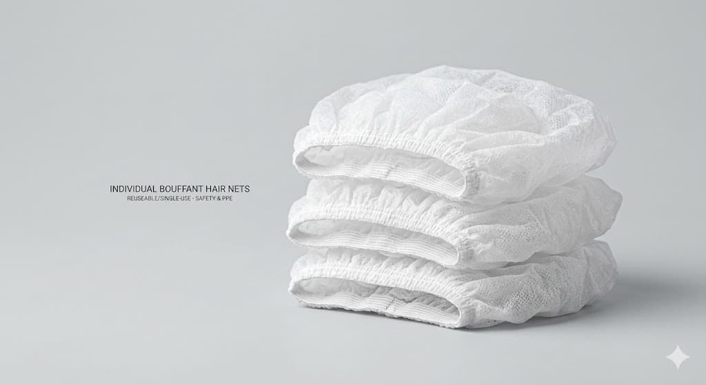 Disposable hair nets supplied for industrial PPE programs
