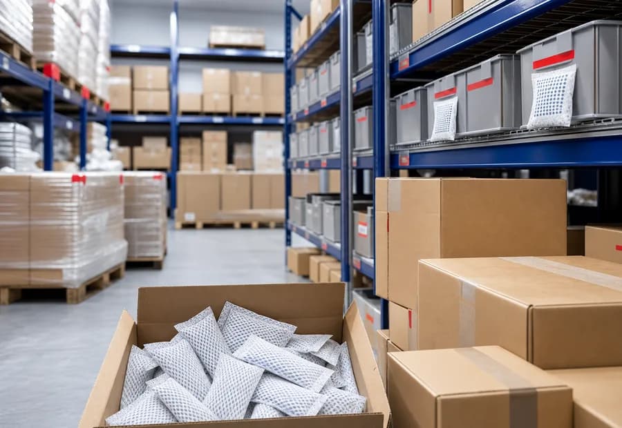 Saudi Bulk Supply packaging protected with silica gel desiccant