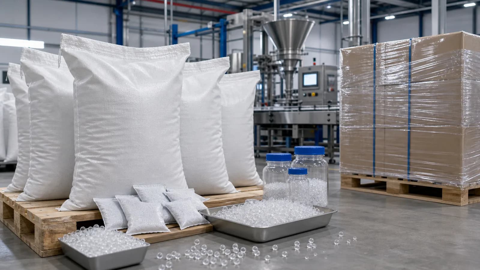 Enterprise Bulk Logistics Supply | Dry Gel World silica gel desiccant supply Enterprise Bulk Logistics Supply — High-capacity desiccant formats for warehouse stabilization, industrial lines, and regional distribution hub supply.